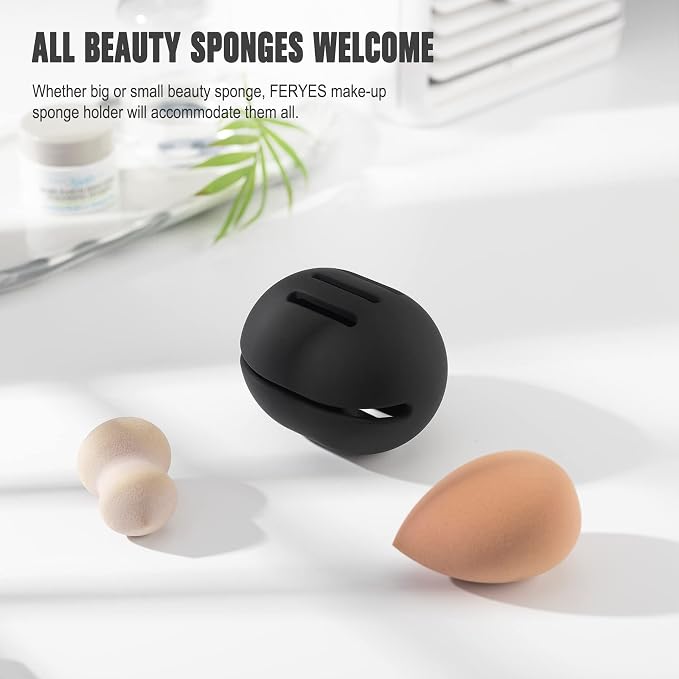 FERYES Makeup Sponge Holder – Shatterproof Eco-Friendly Silicone Beauty Make Up - Image 5