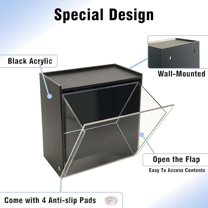 Laundry Pods Container, Acrylic Wall Mounted Organizer - Image 3