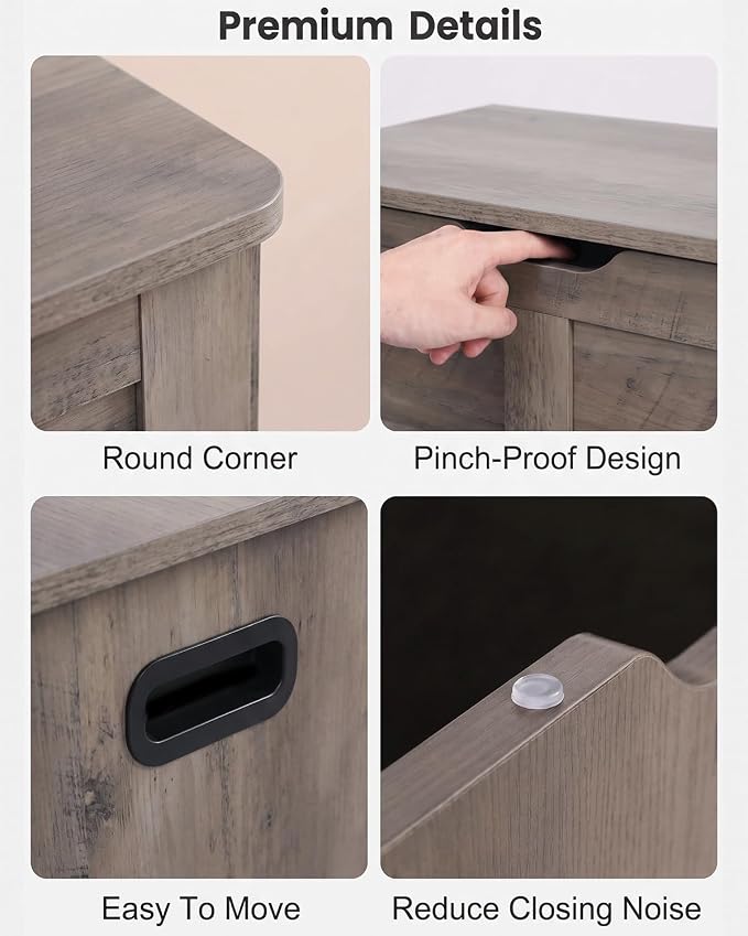 Timberer 31.5" Wooden Storage Chest, Extra Large Storage Trunk | Storage Bench - Image 6