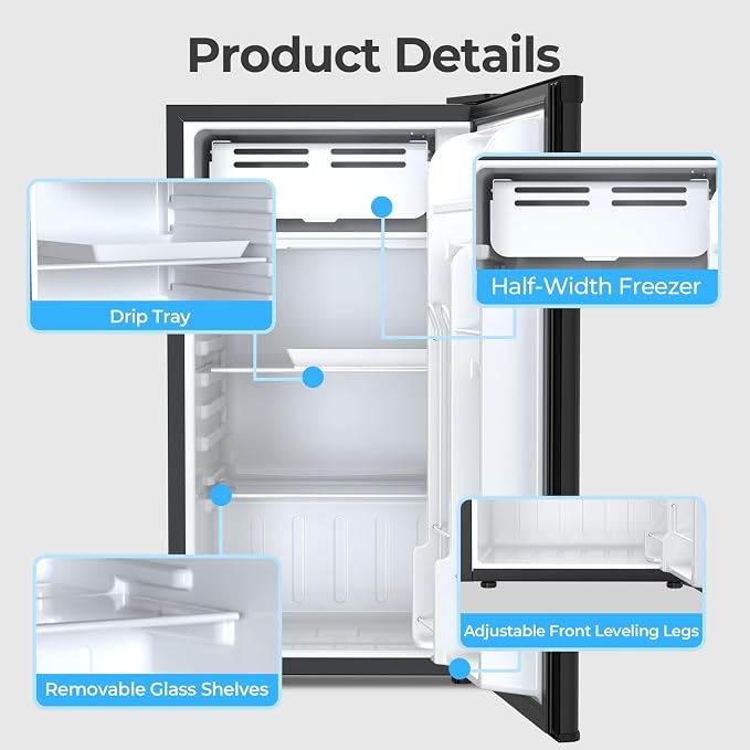 Antarctic Star 3.2 Cu.Ft. Mini Fridge - Image 5