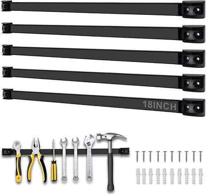5 Pack Magnetic Tool Holder, Magnetic Strips Tool Magnet Bar PVC Coated by SDLDEER