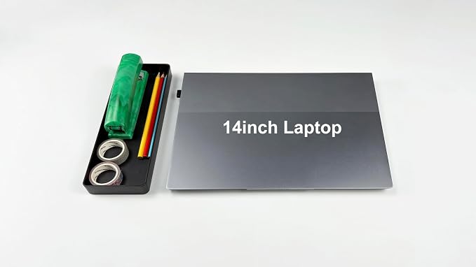 Amazon Basics Rectangular Plastic Desk Organizer, Half Accessory Tray - Image 4