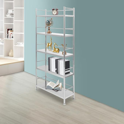5-Tier Adjustable Rack Storage, Heave Duty Shelf Storage Unit Up to 22lb Each - Image 2
