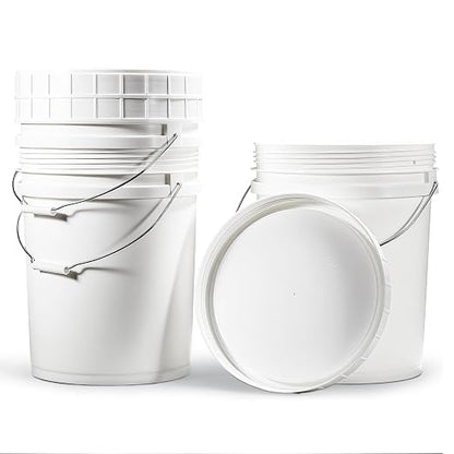 DEMORA 5 Gallon Bucket with Screw Lid, Heavy Duty Plastic Buckets Containers - Image 8
