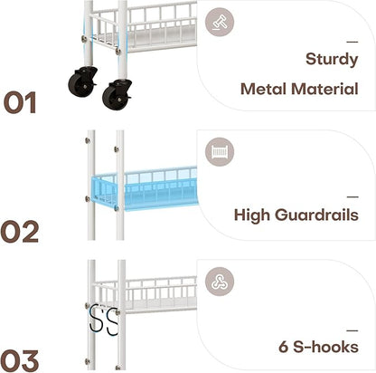 6 Tier Slim Rolling Storage Cart - Image 4
