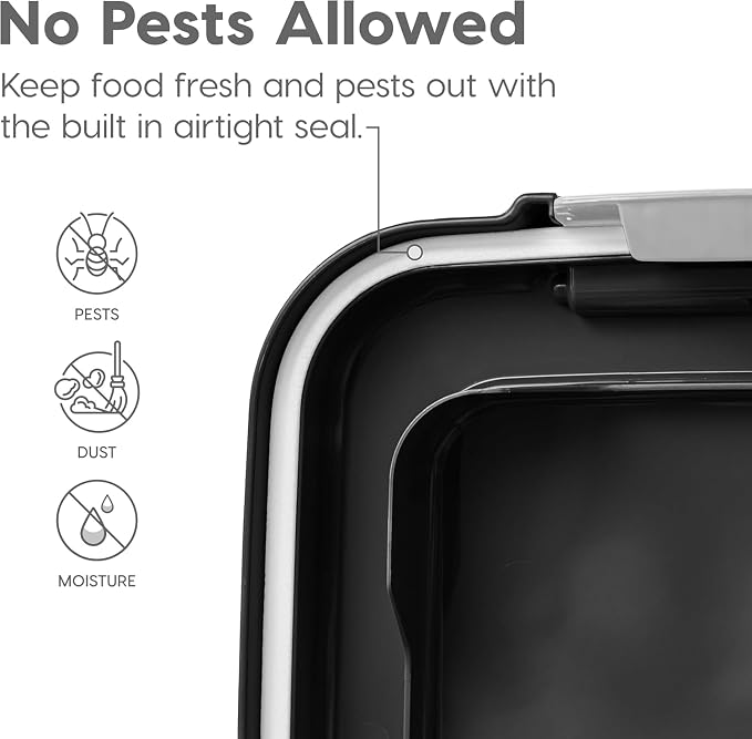 IRIS USA Airtight Dog Food Storage Container, Attachable Wheels, - Image 6