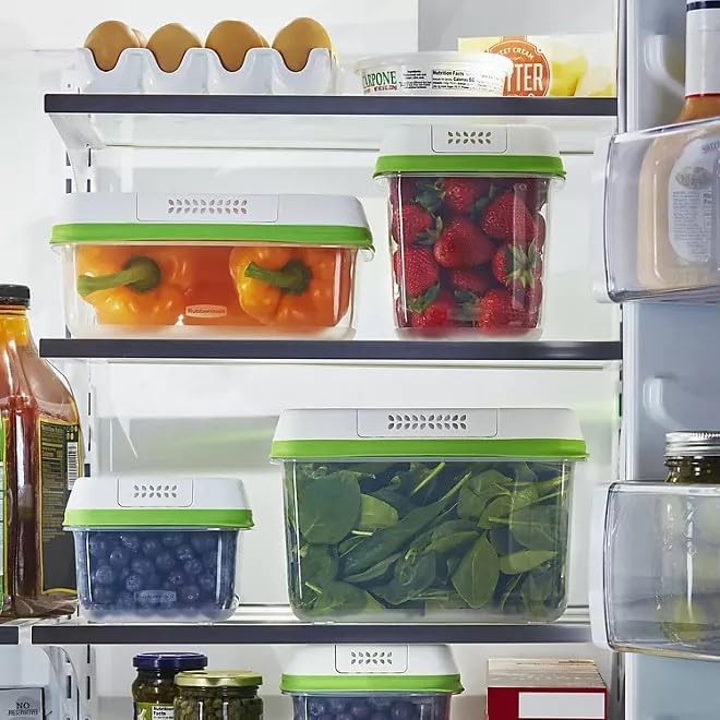 Rubbermaid FreshWorks Produce Saver, Medium and Large Storage Containers - Image 9