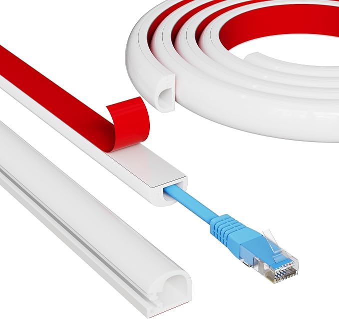78" Side Open One Cord Hider for Wall Mounted Tv, Extension Cable Cover to Hide by KNEELISA