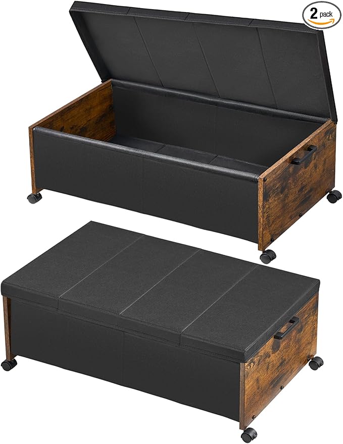FOUCSSOMEI Under Bed Drawers on Wheels, XXXXL Size, UnderBed Storage by FOUCSSOMEI