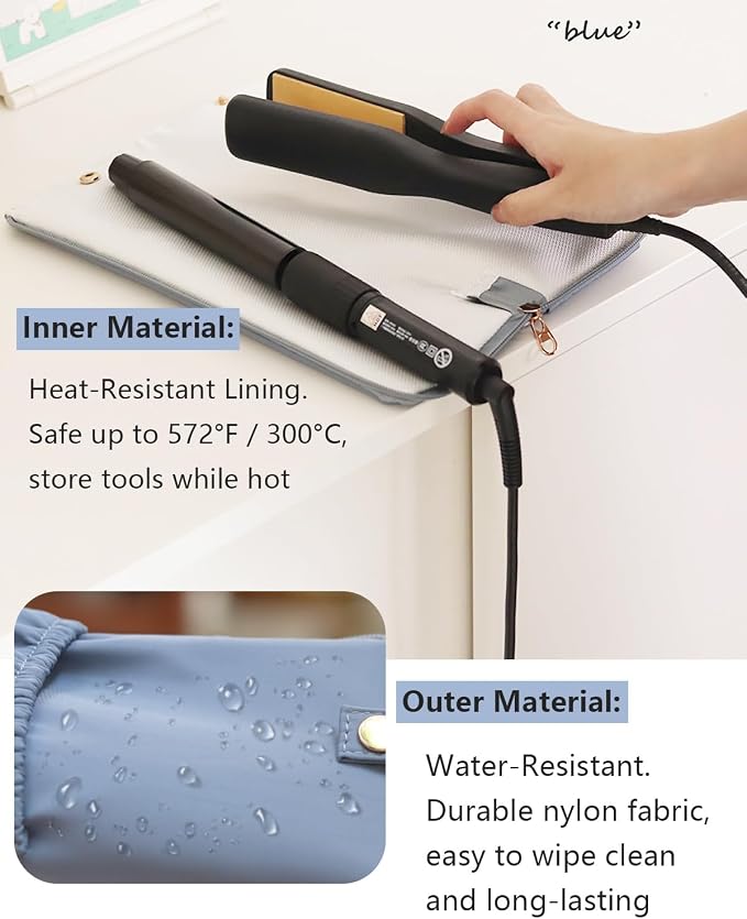 Lifeplus Holder & Mat for Hot Tools, Curling Iron Flat Iron Heat Resistant Hair - Image 3