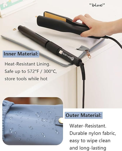 Lifeplus Holder & Mat for Hot Tools, Curling Iron Flat Iron Heat Resistant Hair - Image 6