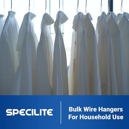 SPECILITE Wire Metal Clothes Hangers Bulk 150 Pack - Image 7