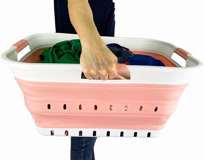 SAMMART 42L Collapsible Plastic Laundry Basket - Image 9