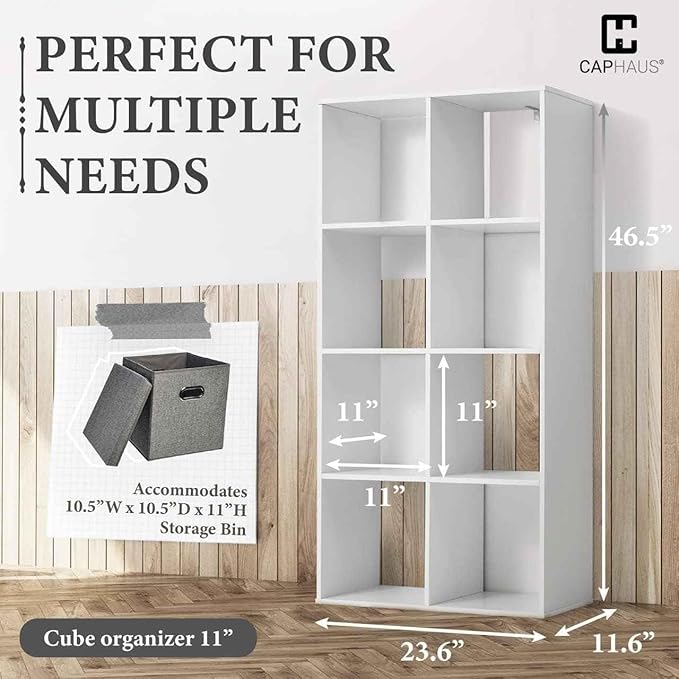 CAPHAUS Sturdy Room 11-Inch Cube Storage Organizer Shelf, - Image 3