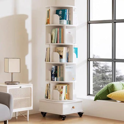 Rotating Bookshelf 5 Tier Bookcase by FNK