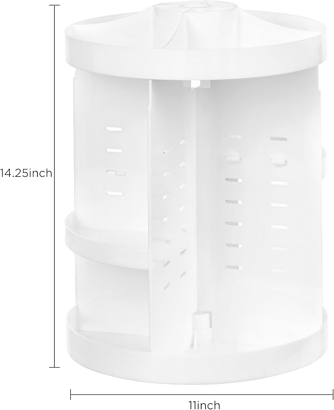 HBlife Extra Large 360 Rotating Makeup Organizer Adjustable Carousel Large - Image 2