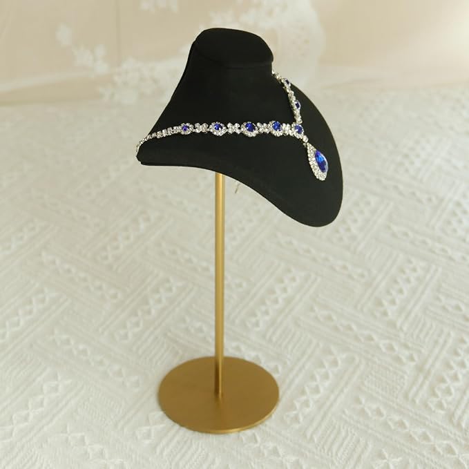 Necklace Display Stand For Selling Velvet Chain Jewelry Bust Holder Organizer - Image 6