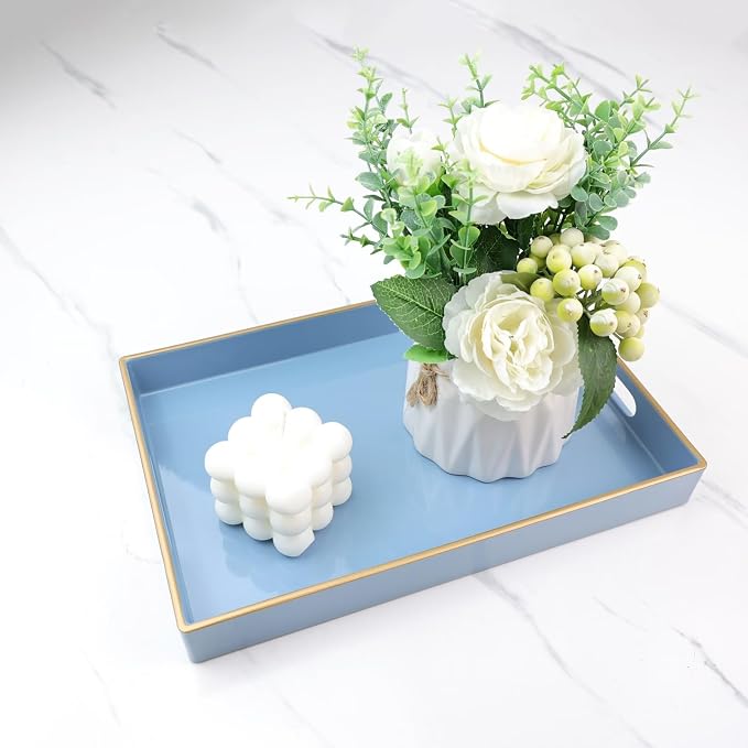 Spsyrine Blue Bathroom Vanity Tray by Spsyrine