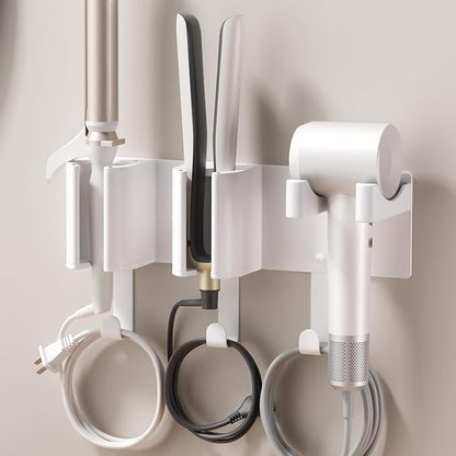 Hair Tool Organizer Wall Mount, Hair Dryer Holder, Curling Iron Storage by Homestorage
