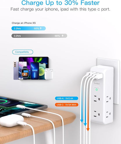 Surge Protector Outlet Extender - - Image 4