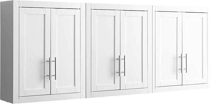 Crosley Furniture Savannah 3-Piece Wall Storage Cabinet, Cabinets by CrosleyFurniture