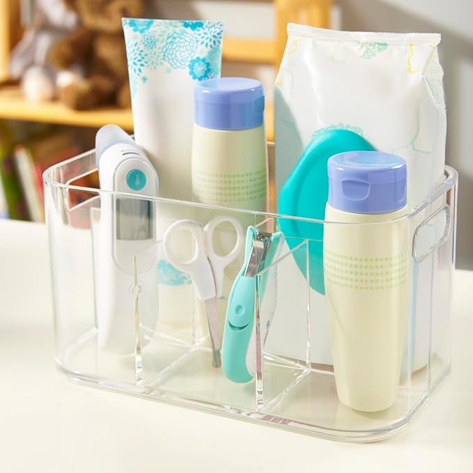 STORi Bliss 5-Compartment Plastic Cosmetics Storage Organizer | Clear | - Image 8