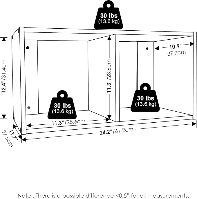 Furinno FANO 2-Cube Floating Shelves - Image 2