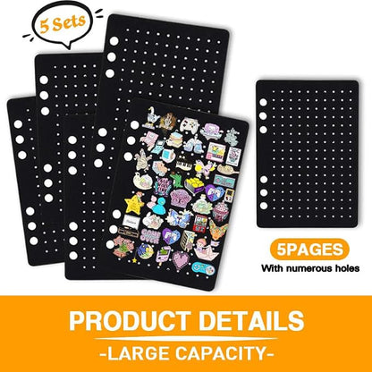 A5 Enamel Pin Display Pages, Creative Pin Collection - Image 3