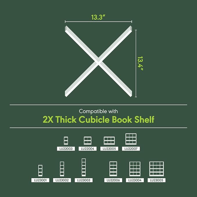 Furinno Cubicle Cube Insert, X-Shelf Cube Organizer, Fits into Furinno Extra - Image 3