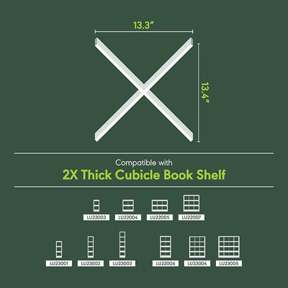 Furinno Cubicle Cube Insert, X-Shelf Cube Organizer, Fits into Furinno Extra - Image 3