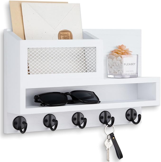 Key Holder for Wall, Mail Organizer Wall Mount by Lucundm