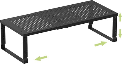 Heavy-Duty Adjustable Metal Shelf Organizer by Unknown
