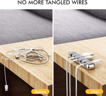 AHASTYLE Cable Organizer Holder 5 Slots Desktop Cord Wire Clips Keeper - Image 4