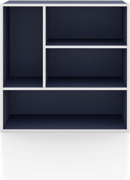 Homes: Inside + Out Apexa 4-Vertical Storage Organizer Shelves, Stackable Wood - Image 10