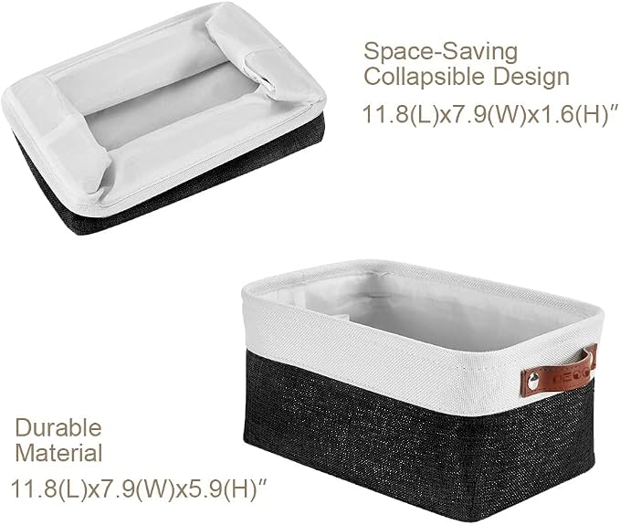 DECOMOMO Small Storage Basket, Closet Storage Bins, Baskets - Image 5
