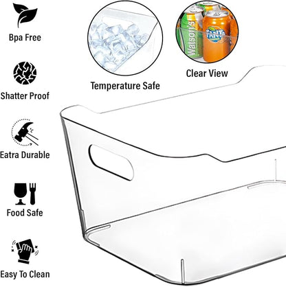 Clear Storage Bins, Pantry Organizers and Storage Containers Fridge Organizer - Image 5