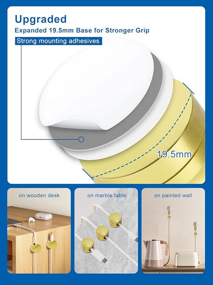 3 Pack Upgraded Cord Management Clips - Image 3