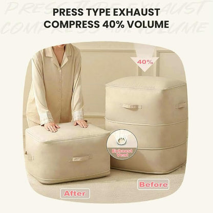Ultra Space Saving Self Compression Organizer, 2025 New 3-Layer Zipper Large - Image 6