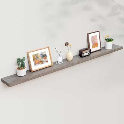 Axeman Rustic Elm Wood Floating Shelves - Image 7