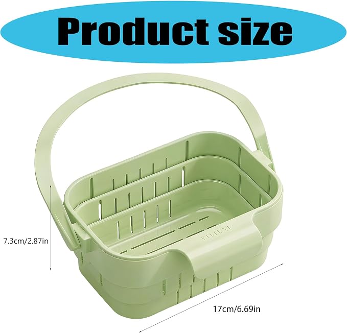 Expandable Foldable Sink Hanging Drain Basket Strainer Colander - Image 8