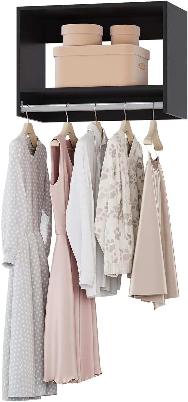 Closet Organizers and Storage, Tall Hanging Closet Unit, Wood Modular Closet by Unknown