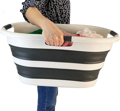 SAMMART 40L Collapsible Plastic Laundry Basket - Image 5