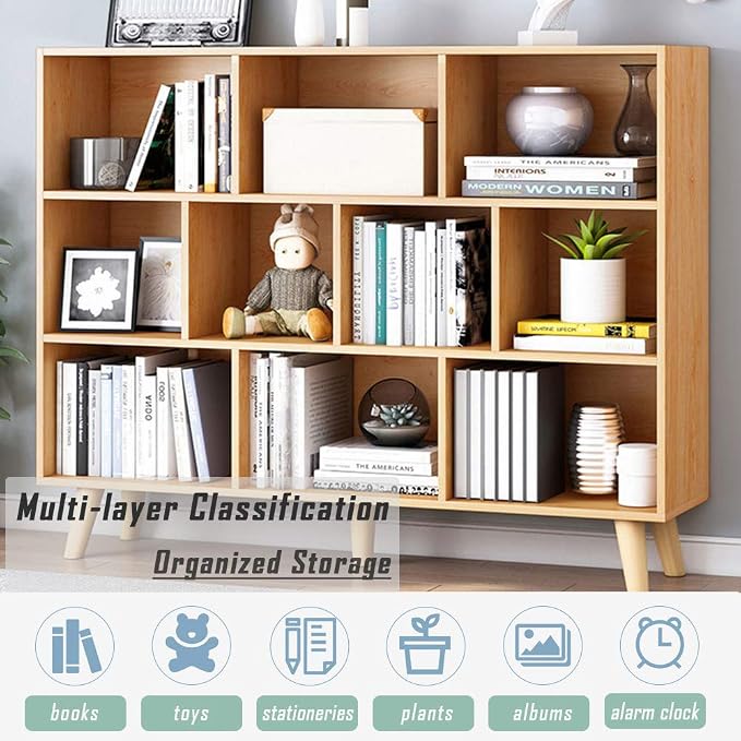 IOTXY Wooden Open Shelf Bookcase - Image 6