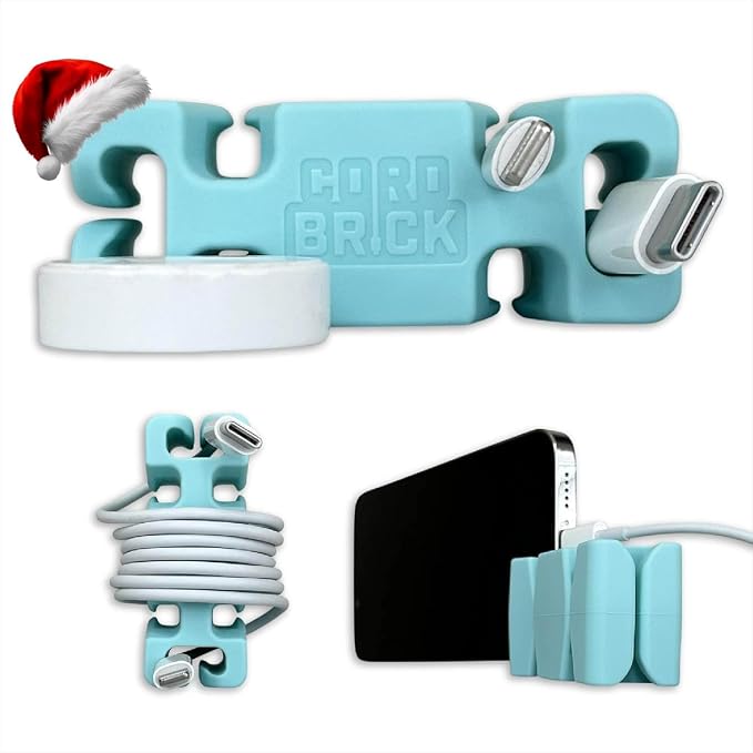 CordBrick Stocking Stuffers for Adults Cord Management Weighted Cord Holder by CordBrick