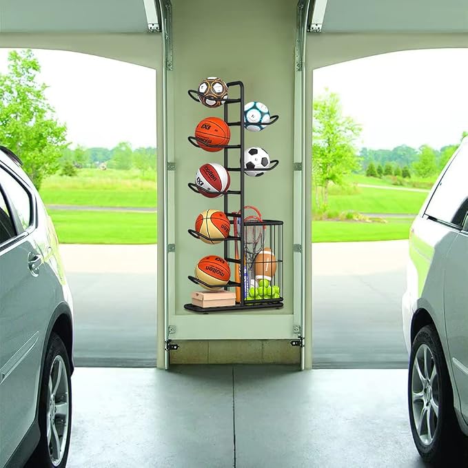 7-Ball Sports Equipment Storage Rack - Image 5