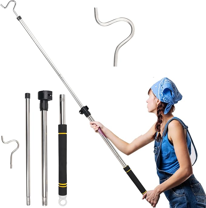 Heavy Duty Closet Hanger Reaching Pole by Frebuta