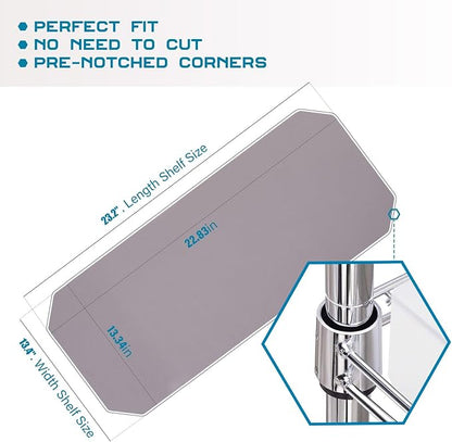 BRIAN & DANY Wire Shelf Liner 13.4" x 23.2", Heavy Duty Shelf Liners - Image 2