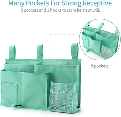 Bseash Bunk Bed Organizer, Bedside Caddy Hanging Bed Organizer Storage Bag 8 - Image 2