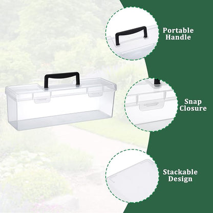 Kokone Plastic Clear Seed Storage Organizer Box - Image 4