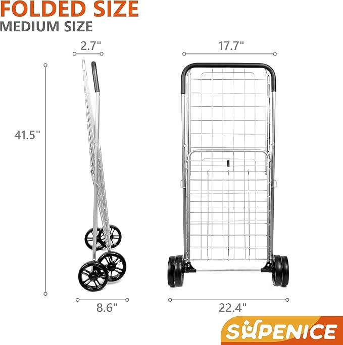 Grocery Utility Shopping Cart - Image 4
